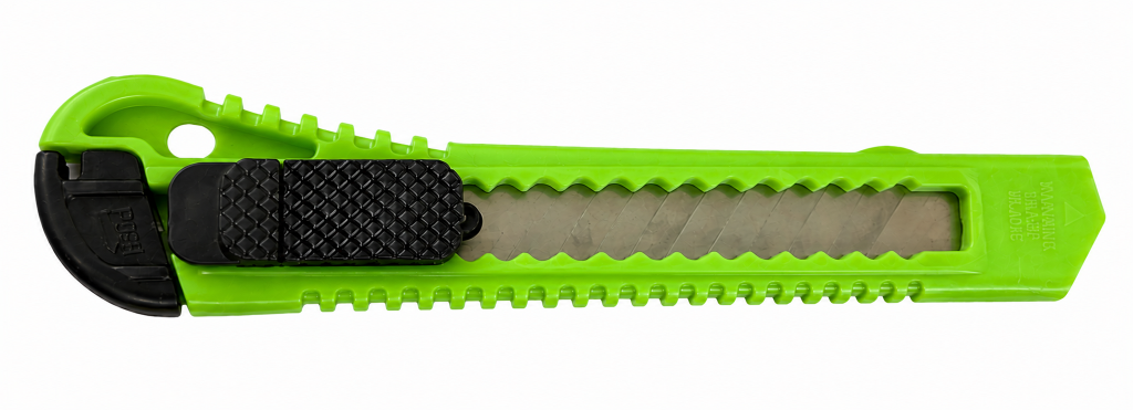Afbreekmes 18mm groen - 213301