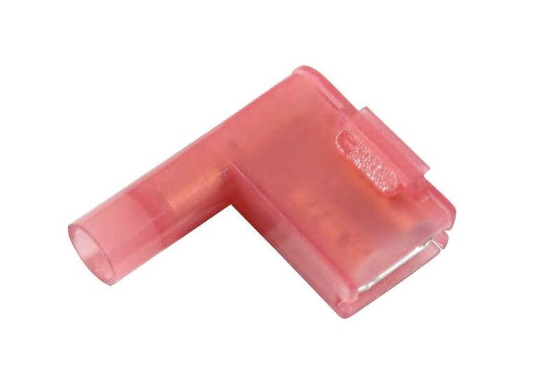Kabelschoen vlakstekerhuls haaks 0.5-1.5mm² rood 100 stuks- 440010