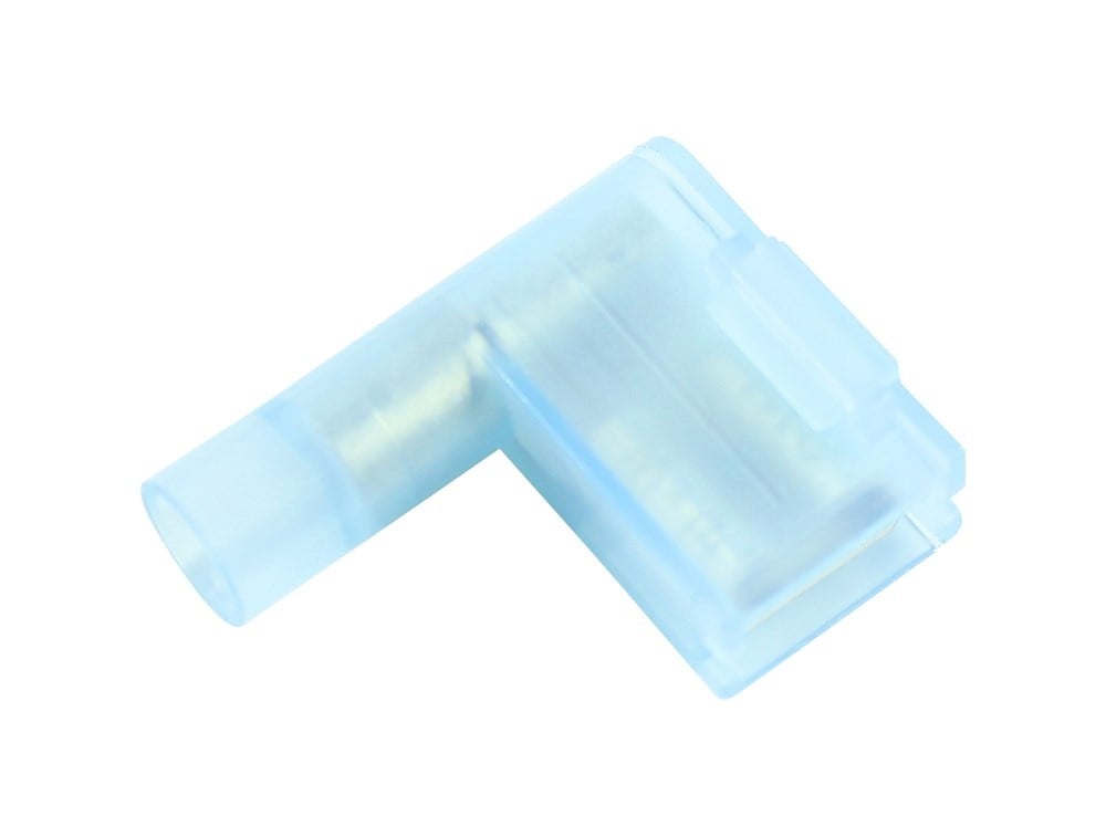 Kabelschoen vlakstekerhuls haaks 1.5-2.5mm² blauw 100 stuks- 440011